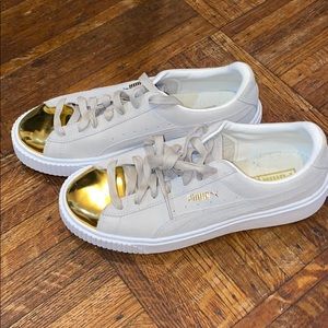 COPY - Gold Toe Platform Pumas